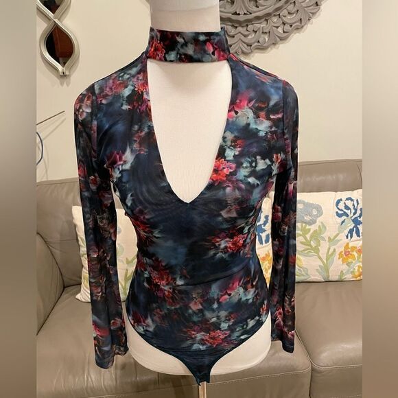 BEBE Floral Bodysuit  - Picture 1 of 16